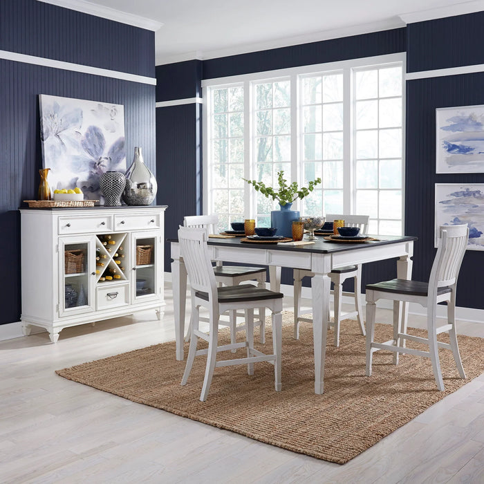 Allyson Park - 5 Piece Gathering Table Set - White
