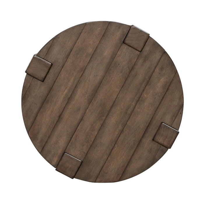 Broadmore - Round Chairside Table - Brown