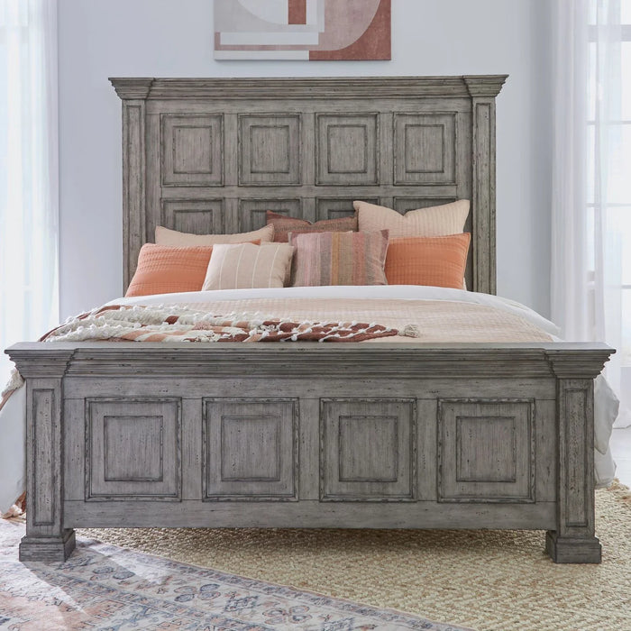 Big Valley - Queen Mansion Footboard - Gray