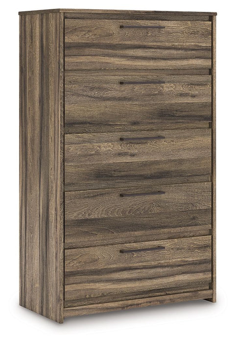 Elbrim - Brown - Five Drawer Chest