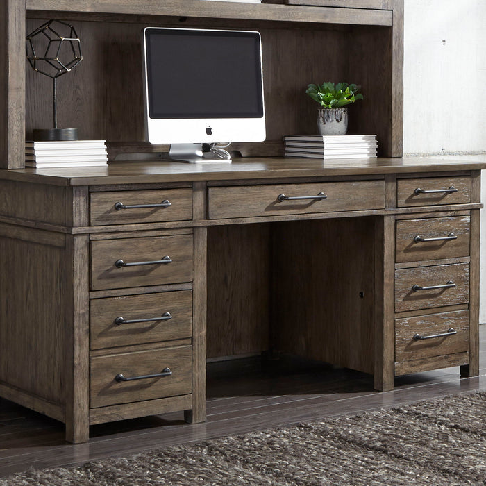 Sonoma Road - Desk/Credenza Base - Light Brown - Left