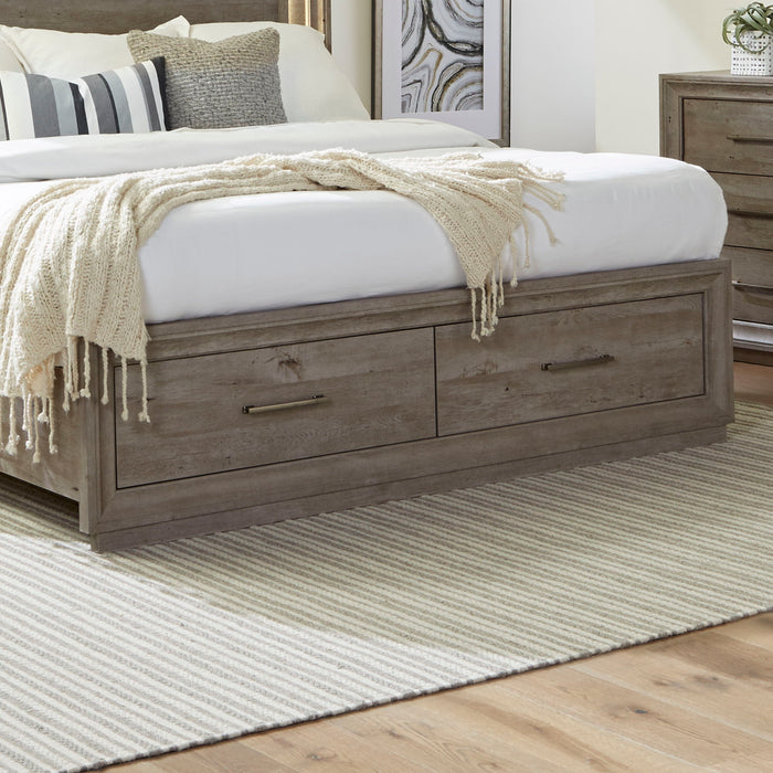 Horizons - Queen Storage Footboard - Gray