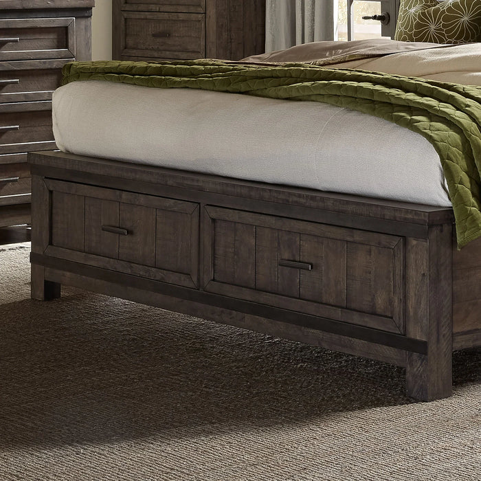 Thornwood Hills - Queen Storage Footboard - Dark Brown