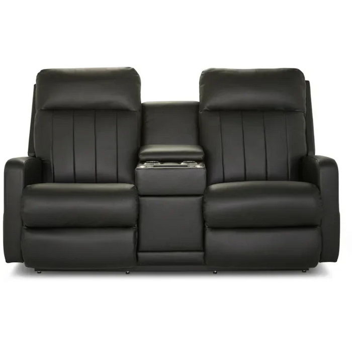 Finley Contemporary Reclining Wall Loveseat with Console by La-Z-Boy