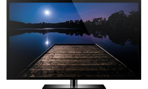 Pictured: What a full array TV with local dimming may look like.