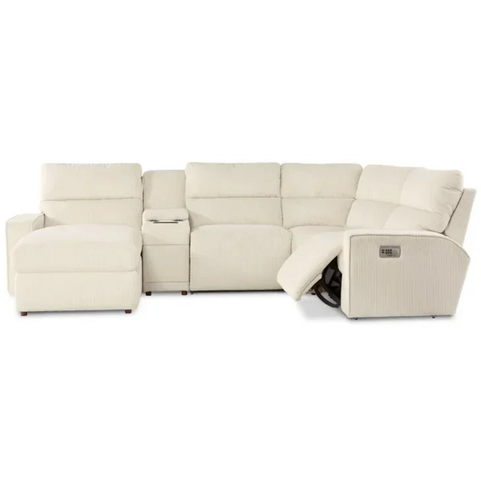 Maddox Casual 3-Seat Power Reclining Sectional Sofa with Power Headrests by La-Z-Boy