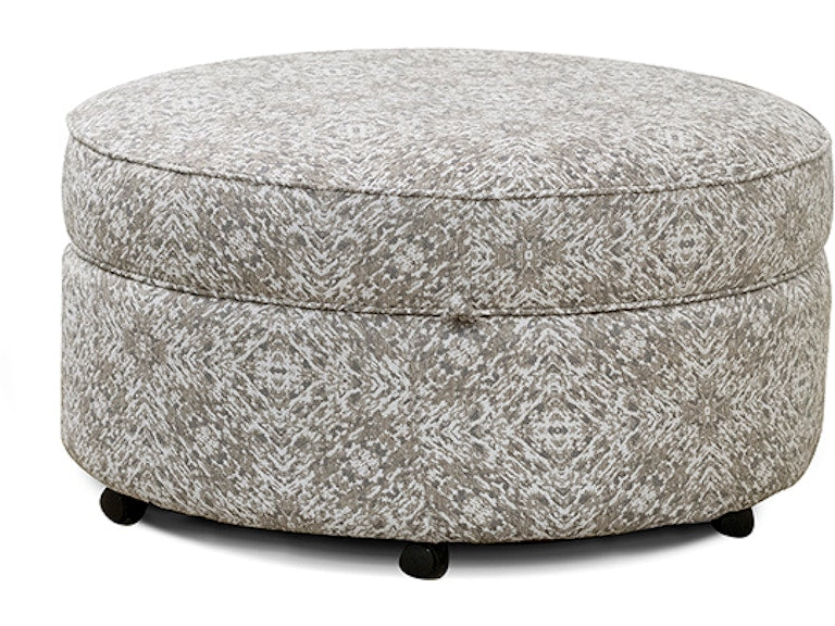 Midtown Round Storage Ottoman by England Furniture