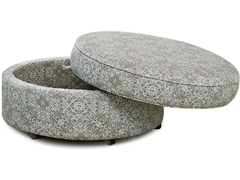 Midtown Round  Storage Ottoman by England Furniture