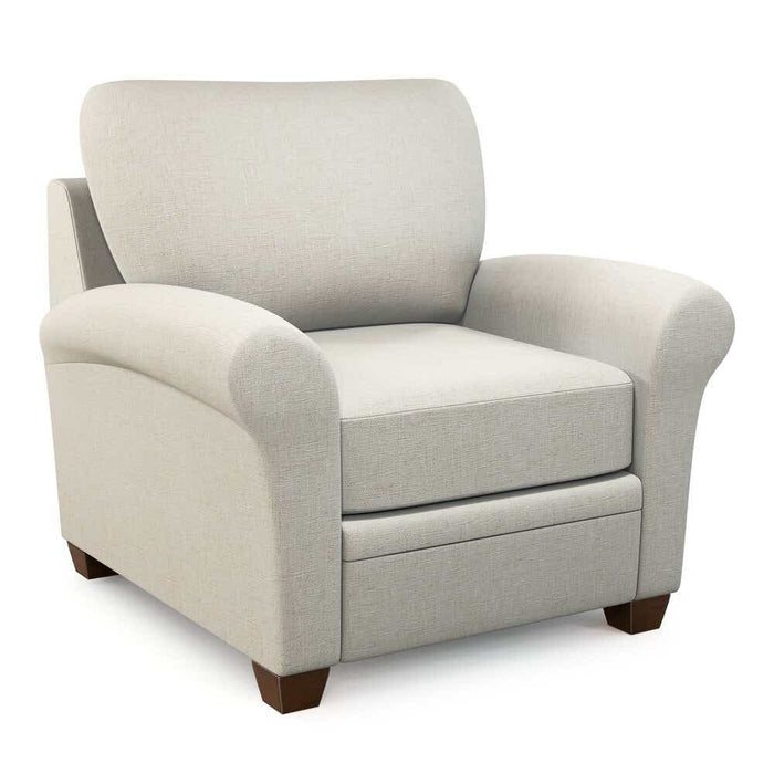 Natalie Transitional Accent Chair with Flared Rolled Arms by La-Z-Boy