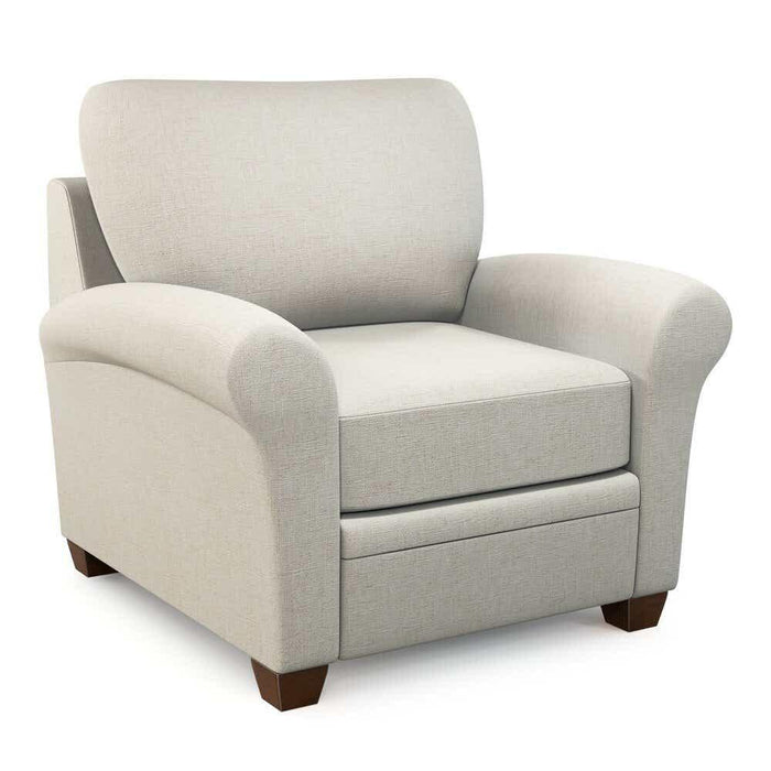 Natalie Transitional Accent Chair with Flared Rolled Arms by La-Z-Boy