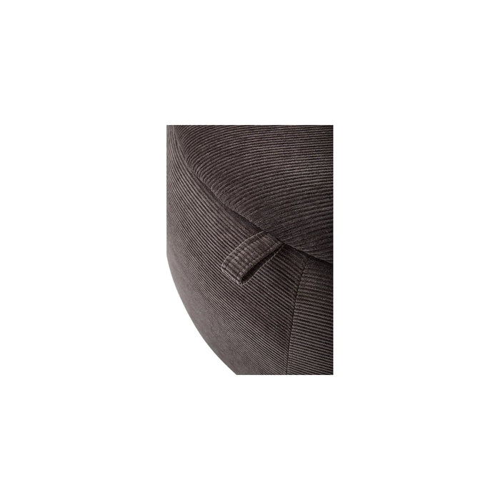 Contemporary Upholstered Round Ottoman with Hidden Storage by La-Z-Boy