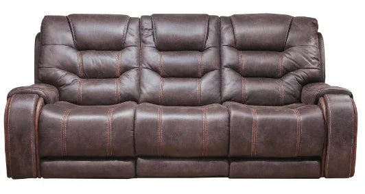 Canyon Walnut Power Headrest Reclining Sofa by Warehouse M