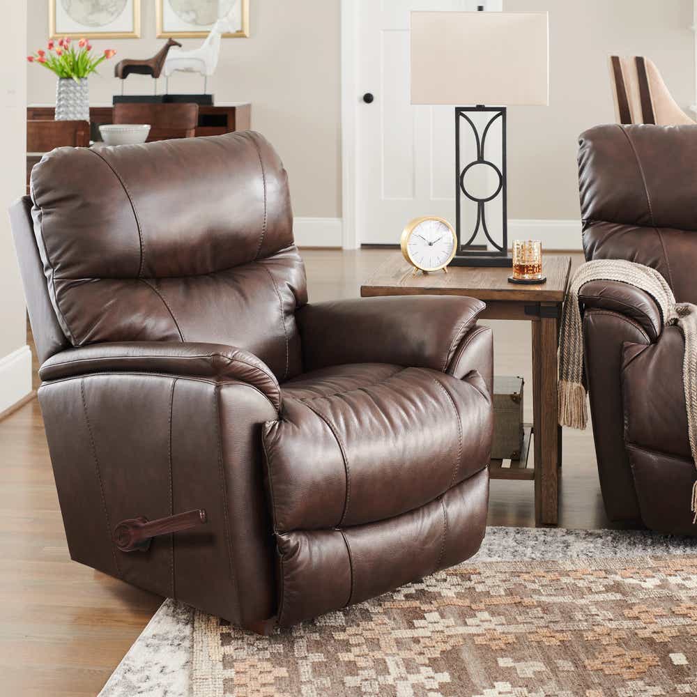 La-Z-Boy Trouper Rocking Recliner in Antique — D212432, featured view