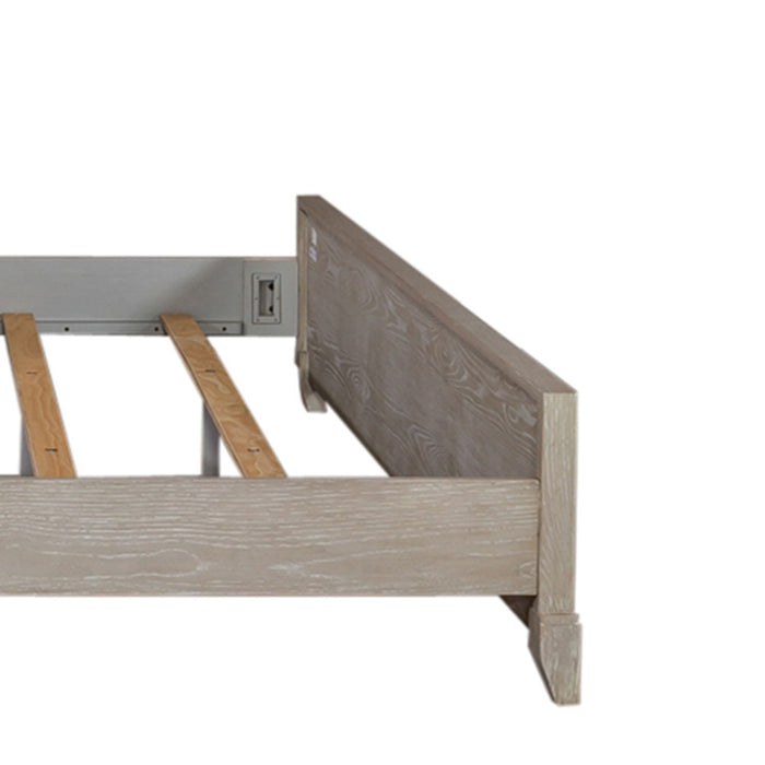 Belmar - King Panel Footboard - Washed Taupe