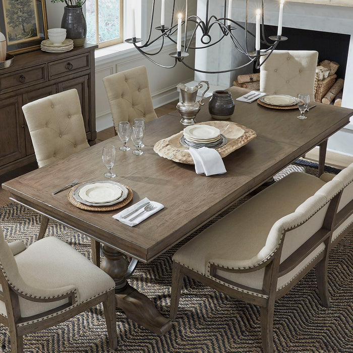 Americana Farmhouse - Trestle Table Top - Light Brown