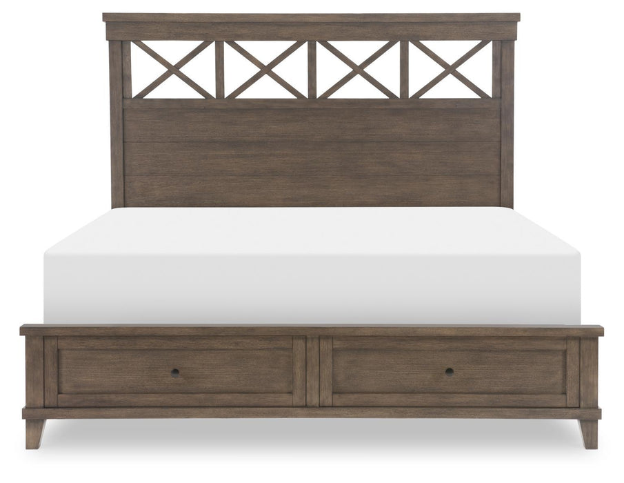 XXX's And OOO's - Complete Panel Bed With Storage Footboard