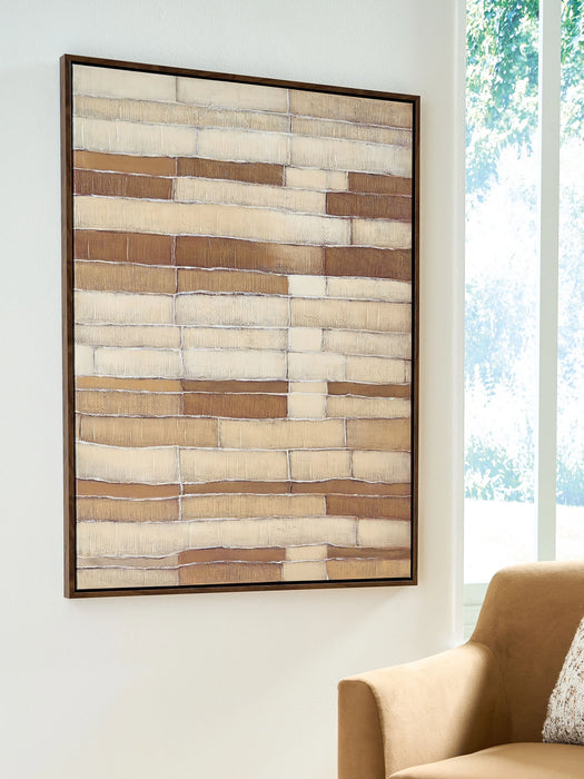 Kalanmore - Brown / Tan / White - Wall Art