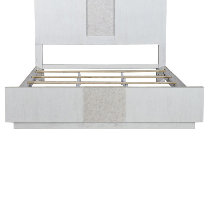 Mirage - King Panel Footboard - Wirebrushed White