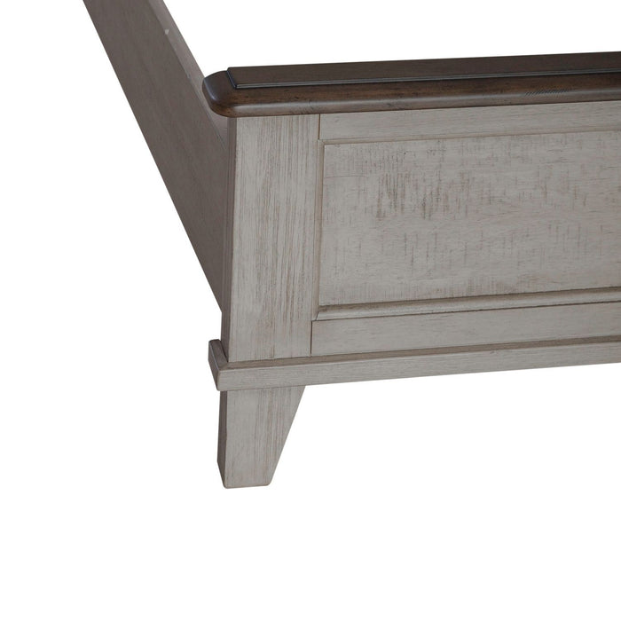 Ivy Hollow - King Panel Footboard - Weathered Linen / Dusty Taupe