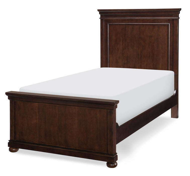 Canterbury 2.0 - Panel Footboard With Slat Roll Twin - Warm Cherry