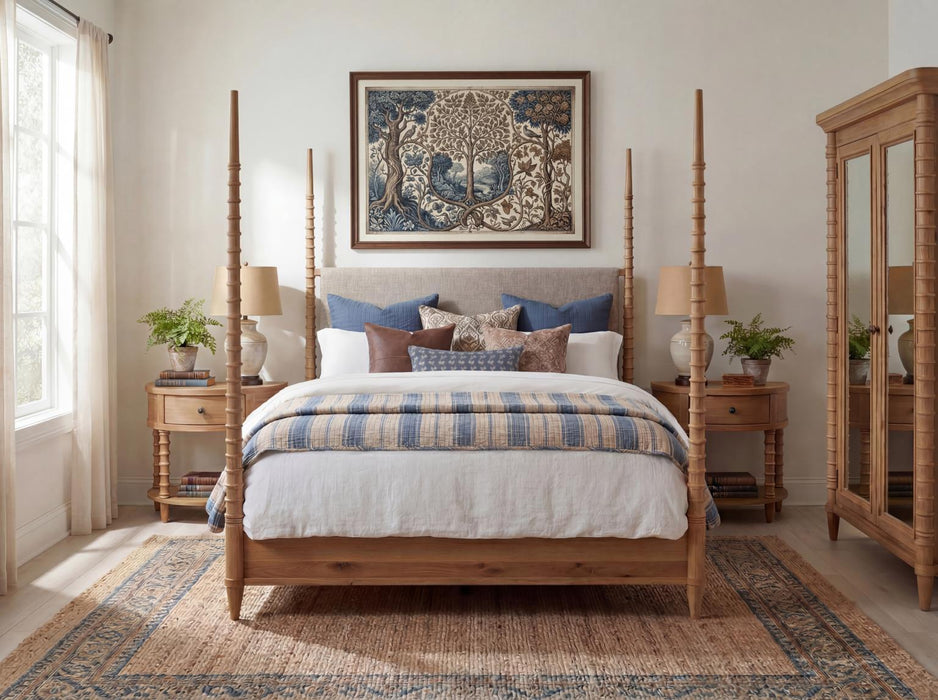 Seraphina - Queen Panel Footboard - Sunlit Oak