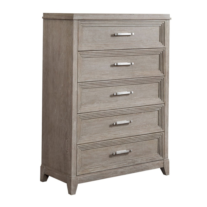 Belmar - 5 Drawer Chest - Washed Taupe