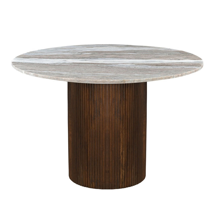 Kaleidoscope - Round Pedestal Table Base - Brown