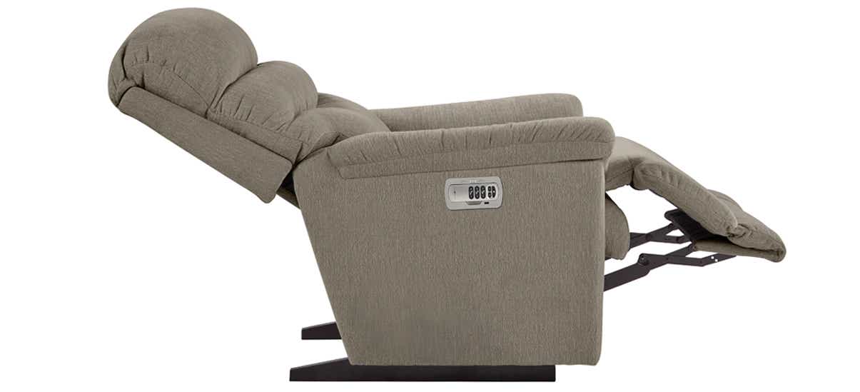 La-Z-Boy Joshua 10U502 power rocking recliner with headrest, reclined dimensions