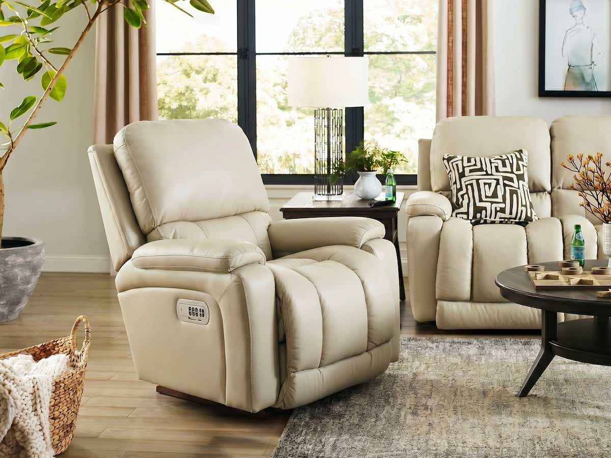 La-Z-Boy Greyson 10U530 power rocking recliner with headrest, feature view
