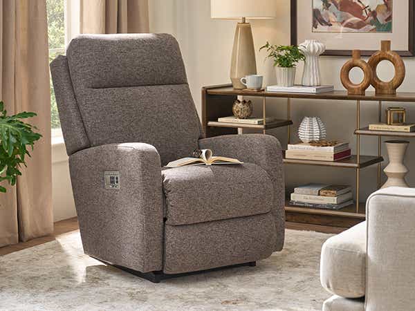 La-Z-Boy Finley 10U747 power rocking recliner with headrest, feature view