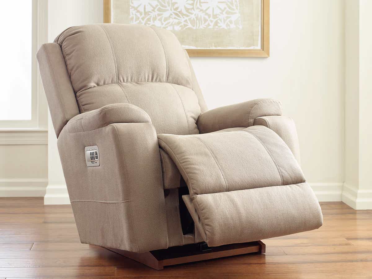 La-Z-Boy Dorian 10U755 power rocking recliner with headrest, feature view