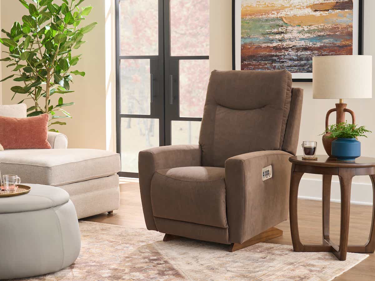 La-Z-Boy 10X715 Power Rocking Recliner, featured view in Promise Ecru