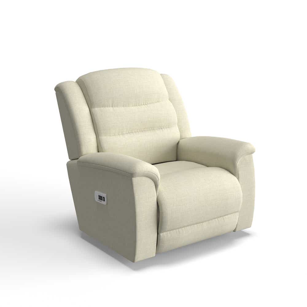 Redwood Power Rocking Recliner w/ Headrest Lumbar — Charcoal — i-Outlier D160454 product view