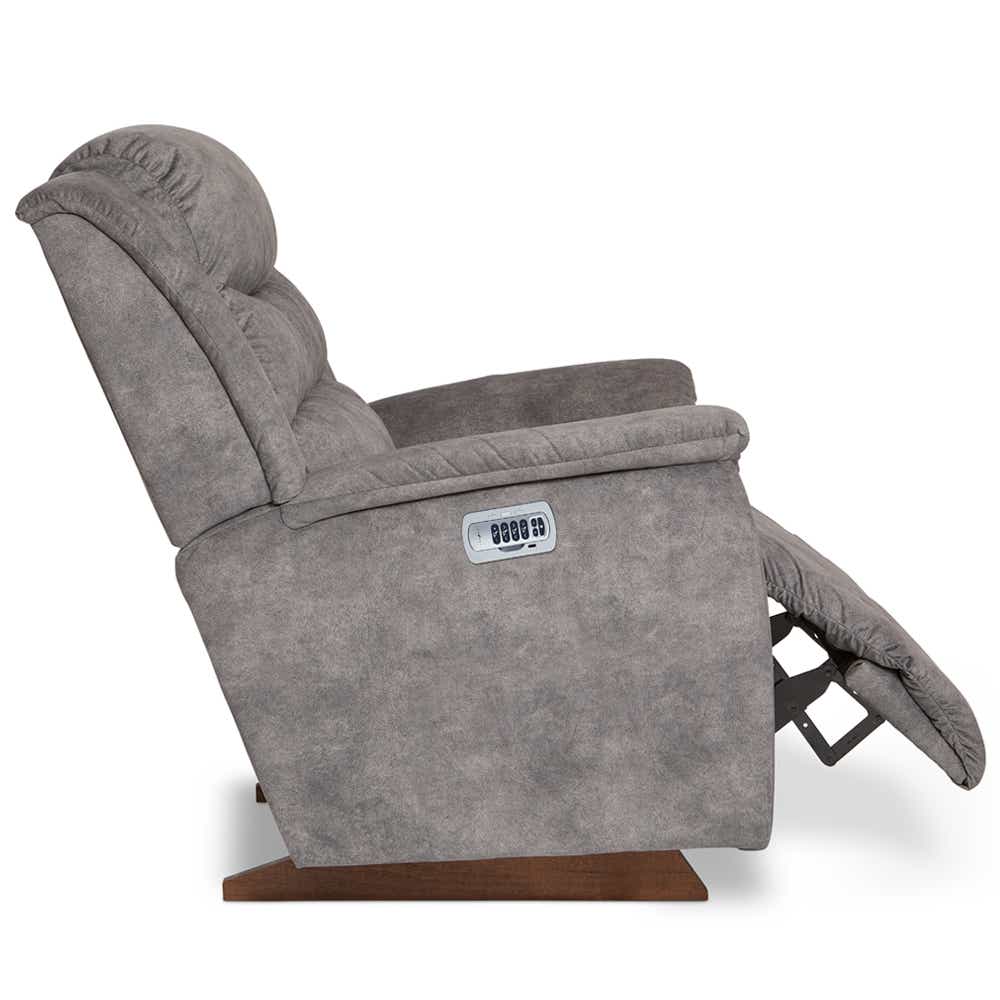 Redwood Power Rocking Recliner w/ Headrest Lumbar — Charcoal — i-Outlier D160454 view 6