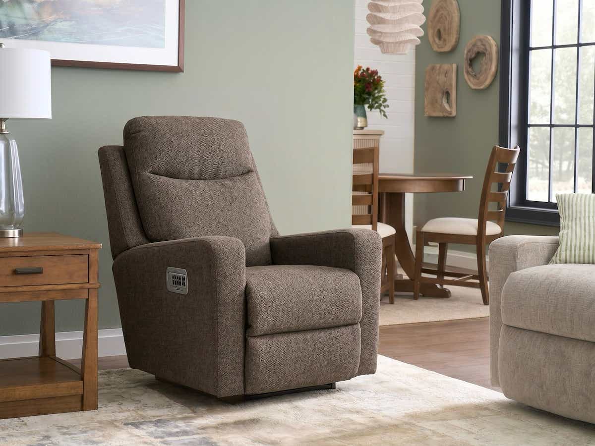 La-Z-Boy Emmons 10X781 power rocking recliner with headrest and lumbar, feature view