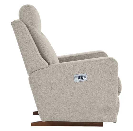 La-Z-Boy Emmons 10X781 power rocking recliner with headrest and lumbar, side dimensions diagram