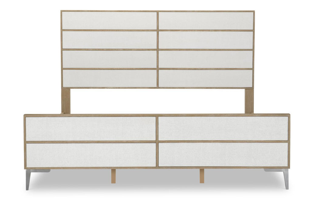 Biscayne - King / California King Rattan Panel Headboard - Malabar With Alabaster Fronts