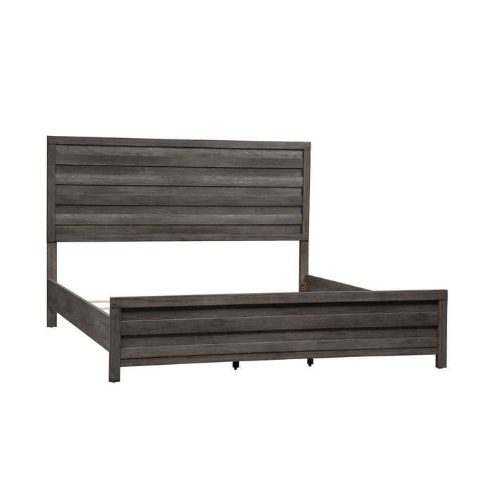 Tanners Creek - King Panel Headboard & Footboard - Dark Gray