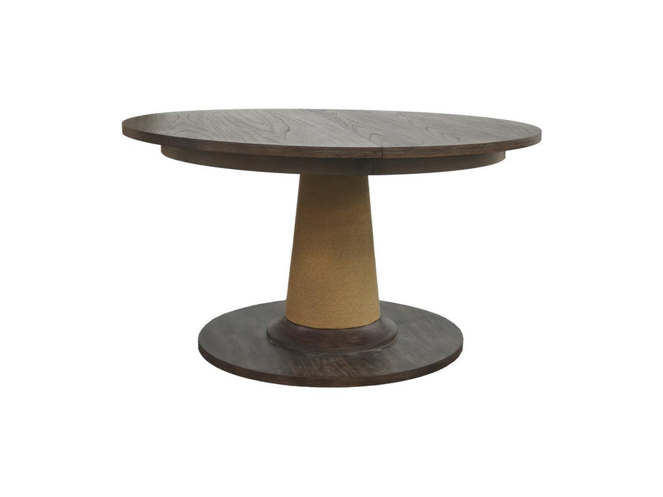 Reflections - Complete Round Dining Table - Dark Roast
