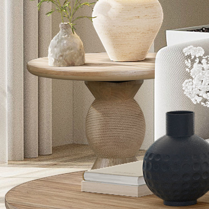 Briarcrest - Round End Table Base - Tobacco