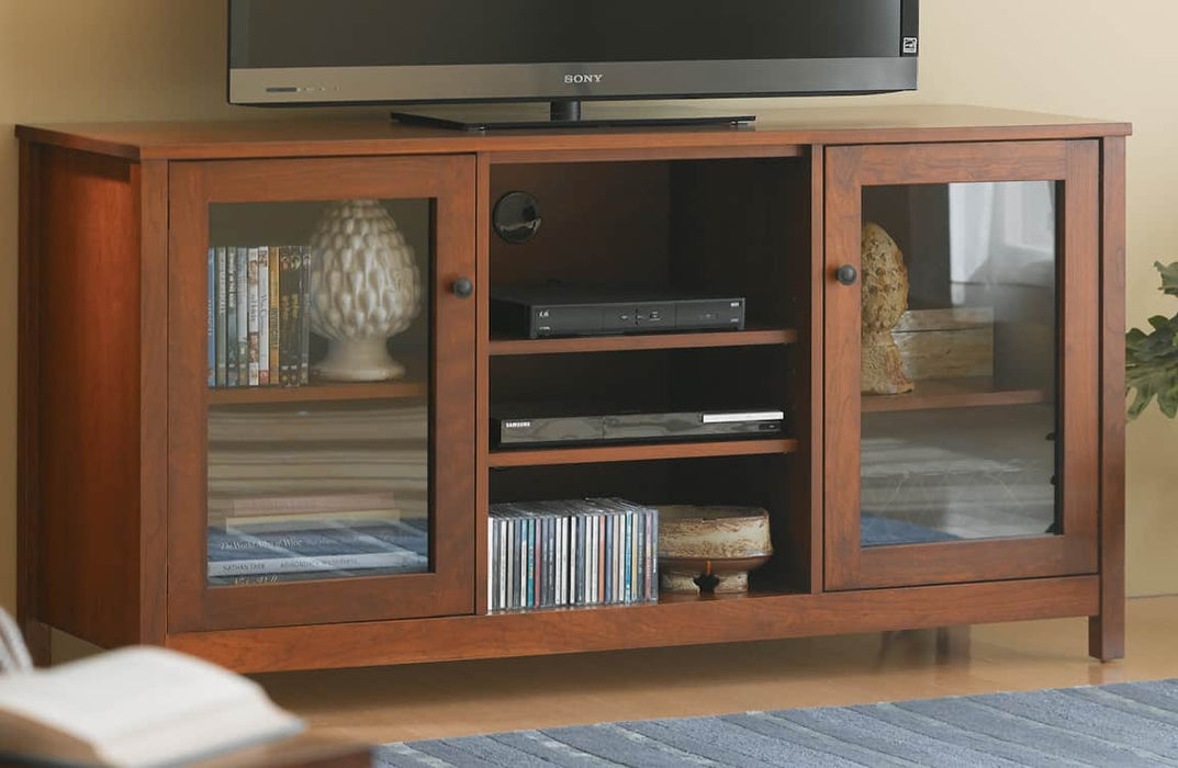 60" TV Stand Glass Doors by 802 Furniture