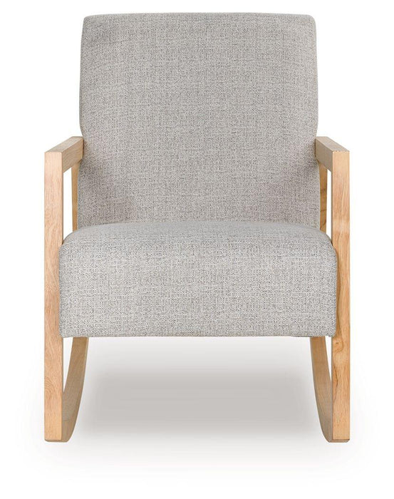 Wychworth - Gray / Natural - Accent Chair