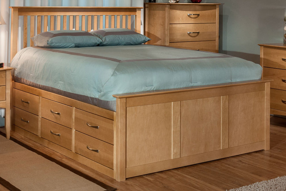Winooski Captain's Slat Bed by 802 Furniture