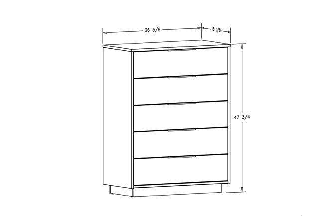 Swanton 5-Drawer Chest by 802 Furniture