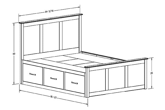 Winooski Captain's Panel Bed by 802 Furniture