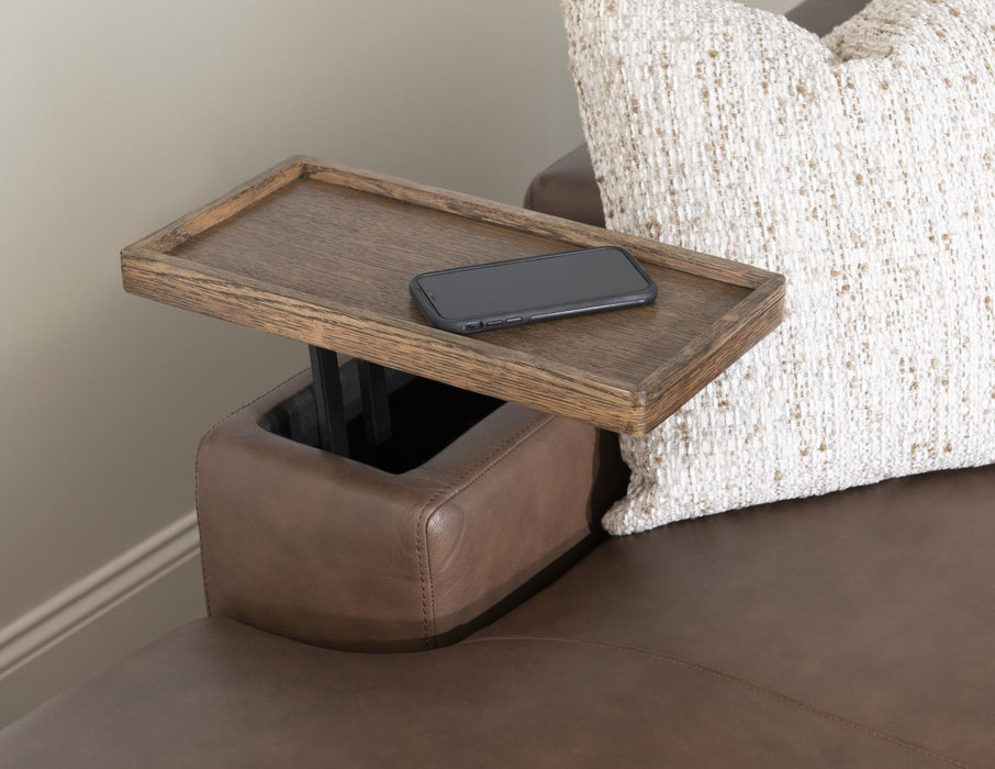 Solana - LAF Storage Chaise - Warm Oak