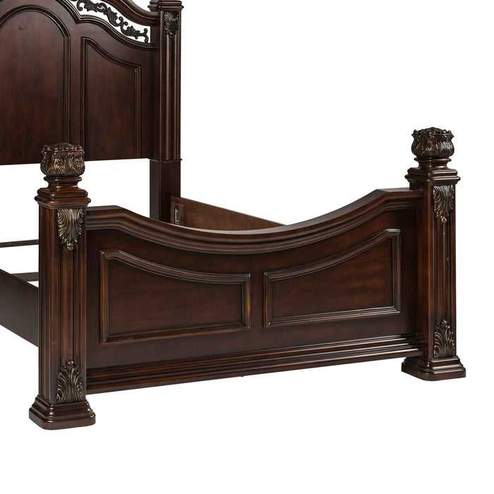 Messina Estates - King Poster Footboard - Dark Brown