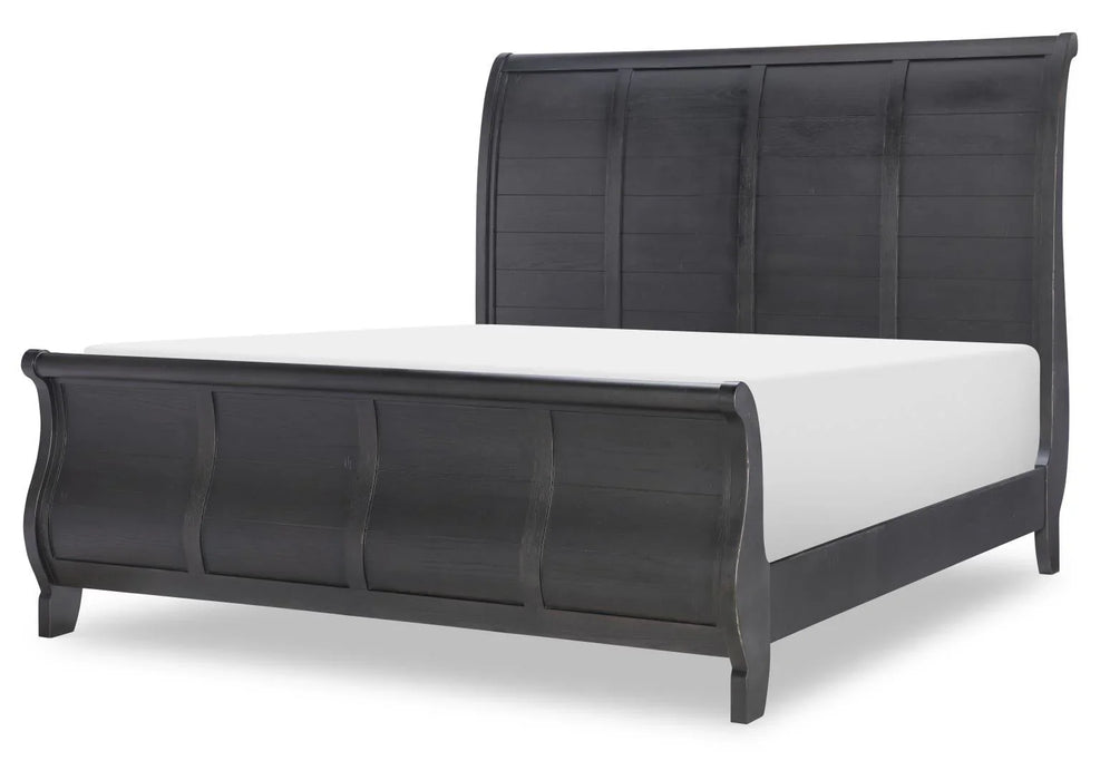 Vintage Market - Sleigh Bed Side Rails Queen / King - Kettle Black