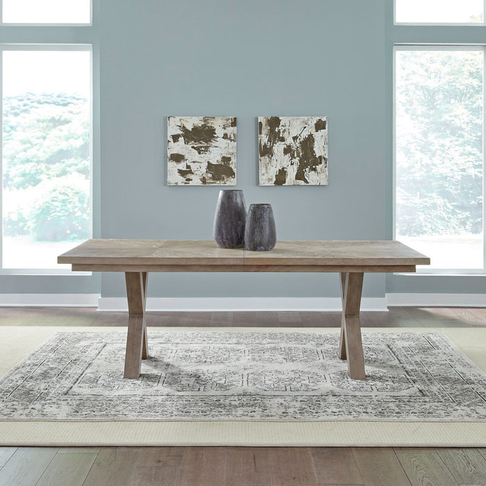Brentwood - Double Pedestal Table Base - Brown