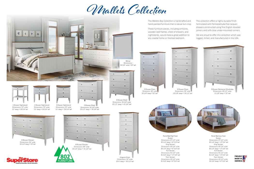 The Coastal Bedroom Set by 802 Furniture